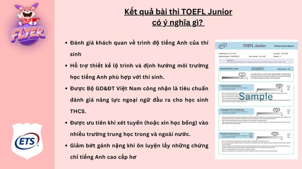 Chứng chỉ TOEFL Junior là gì?