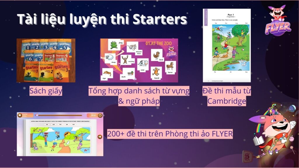 cấu trúc bài thi starters & tài liệu luyện thi