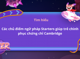 Các chủ điểm ngữ pháp Starter