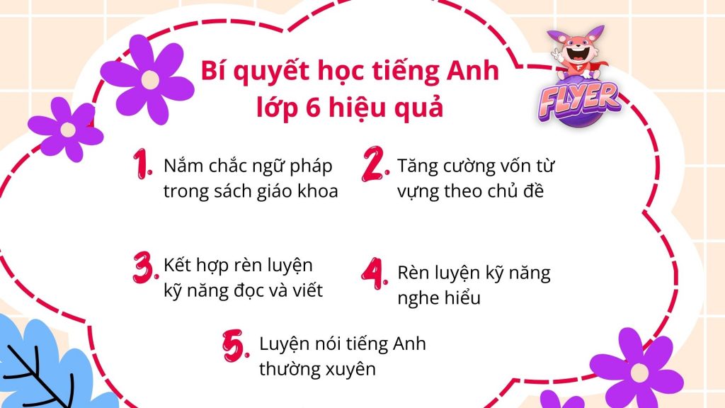 HỌC TIẾNG ANH LỚP 6